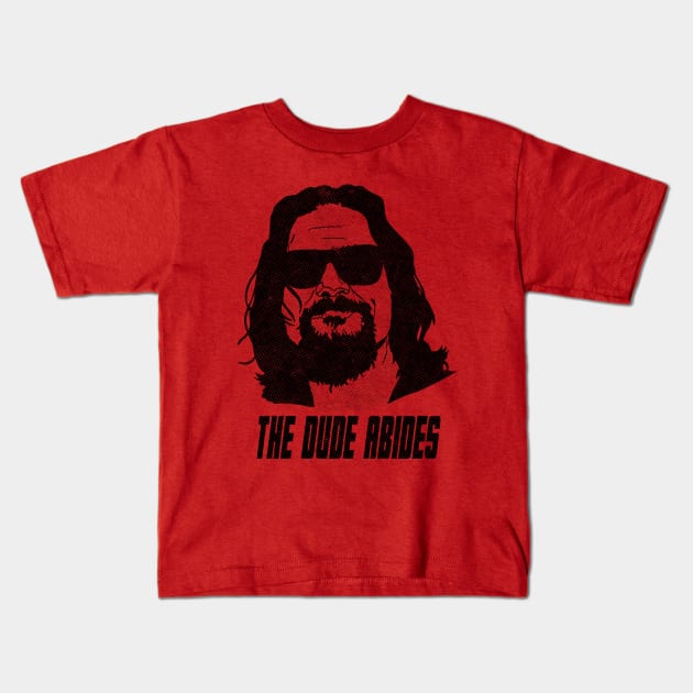 The Dude Abides The Big Lebowski Kids T-Shirt by SaverioOste